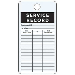 See All Industries Svce Rcd Label,4-1/4 x 3 In,Bk/Wht,PK25 IL-SRDA