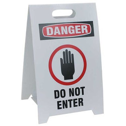 See All Industries Floor Safety Sign,20 in x 12 in,Plastic TP-DO NOT