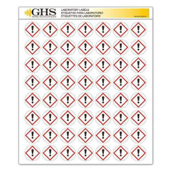 Ghs Safety Label,Exclamation Mark,Gloss,PK1120 GHS1214