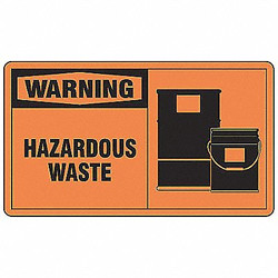 Accuform DOT Handling Label,Waste,5" W,PK5 LCHL300VSP