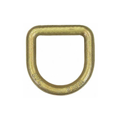 Buyers Products D-Ring,Steel,Yellow Zinc,11781 lb. Cap. B38RZY