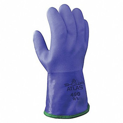 Showa Chemical Resistant Gloves,12" L,M,PR 490M-08