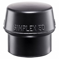 Halder Simplex Hammer Tip,2 In,Medium,Black 3202050
