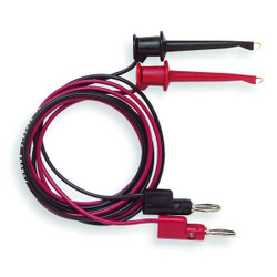 Pomona Electronics Mini Hook Test Leads,24 In. L,Black/Red 3782-24-02