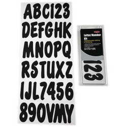 Hardline Products Number and Letter Combo Kit,Black,3 in.H GBLK200EC