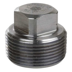 Sim Supply Square Head Plug, 304 SS, 1 in, MNPT  1RRL2