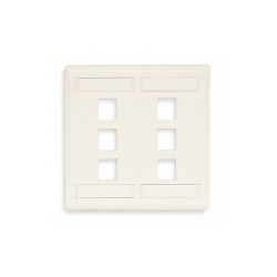 Hubbell Premise Wiring Wall Plate,2 Gang IFP26W