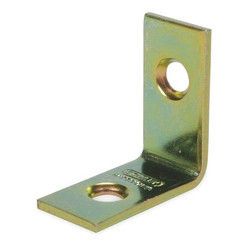 Sim Supply Corner Brace,Brass,1 x 1/2 In,PK4  1WDF4