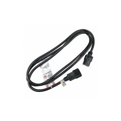 Sim Supply Powr Cord,IEC C14,SJT,6 ft.,Blk,10A,16/3  5XFR6ID