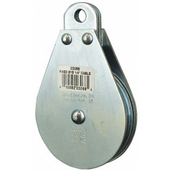 Manufacturer Varies Pulley Block,Fixed Eye,1/4 in Rope dia. 4JX78