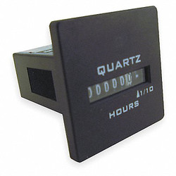 Trumeter Hour Meter,Panel,Square,10-80 VDC 732-0030