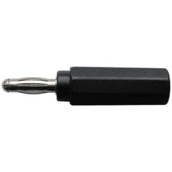 Manufacturer Varies Banana Jack to Plug Adapter,20A,Black 5TWZ0