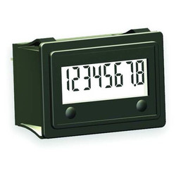 Trumeter Hour Meter,Snap In Rectangular,LCD 3410-5000