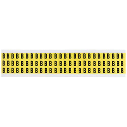 Brady Letter Label,B,1/2in.Hx11/32in.W,Vinyl 3410-B