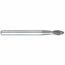 Osg Flame Bur,1/8",Carbide,Double Cut  800-8020