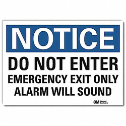 Lyle Notice Sign,5inx7in,Reflective Sheeting U5-1135-RD_7X5