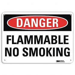 Lyle Danger No Smoking Sign,7 in x 10 in,Alum  U3-1505-RA_10X7