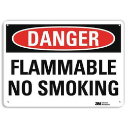 Lyle Danger No Smoking Sign,7 in x 10 in,Alum U3-1505-RA_10X7