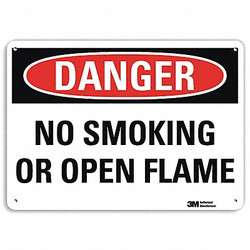 Lyle Danger No Smoking Sign,7 in x 10 in,Alum U3-1847-RA_10X7