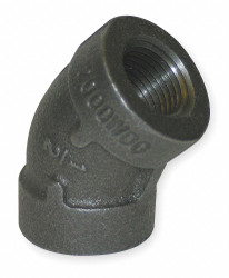Sim Supply 45 Elbow, Malleable Iron, 1 1/4 in  5P472