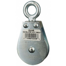 Manufacturer Varies Pulley Block,Swivel Hook,3/16" Rope dia 4JX68