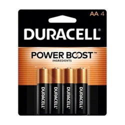 Duracell Battery,Alkaline,AA,Premium,PK4 MN1500B4Z