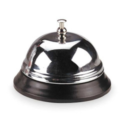 Officemate Call Bell,Nickel,3 3/8 Diameter 93671