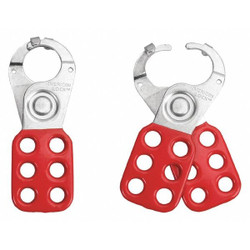 American Lock Lockout Hasp,6 Lock,Red ALO80