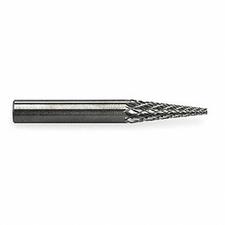 Widia Carbide Bur,Pointed Cone,1/4",Double Cut M41491