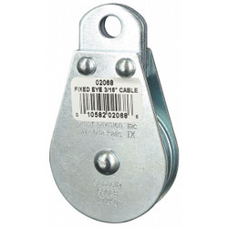Manufacturer Varies Pulley Block,Fixed Eye,3/16 in Rope dia. 4JX70