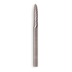 Widia Carbide Bur,Round Nose Tree,1/8" M40379