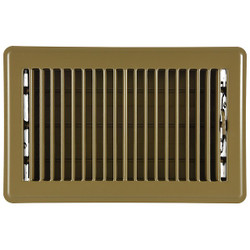 Manufacturer Varies Floor Register,6x10",Brown 4MJE6