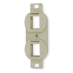 Hubbell Premise Wiring Outlet Frame,2 Port,High-Impact Polymer BR106E