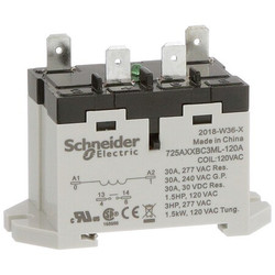 Schneider Electric Enclosed Power Relay,4Pin,120VAC,SPST-NO 725AXXBC3ML-120A