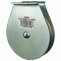 Sim Supply Pulley Block,Bolt-On,1/4 in Rope dia.  4JX77