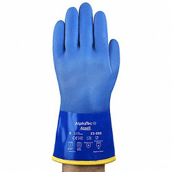 Ansell Gloves,Blue,12" L,Size 10,PR 23-202