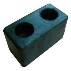 Manufacturer Varies Dock Bumper,6x3-1/8x3-1/2 In.,Rubber,PK2 2MYR6