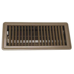 Sim Supply Floor Register,4x10",Brown  4MJE9