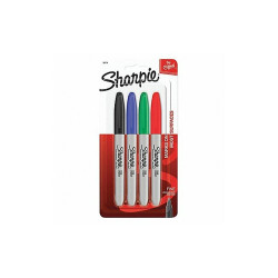 Sharpie Permanent Marker Set,Assorted,PK4  30174PP