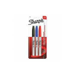 Sharpie Permanent Marker Set,Assorted,PK3  30173PP