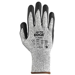 Edge Cut Resistant Glove,VndPK,8,Grey HPPE 48-706