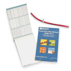 Brady Wire Marker Book,Preprintd, Self-Adhesiv PWM-LC-3