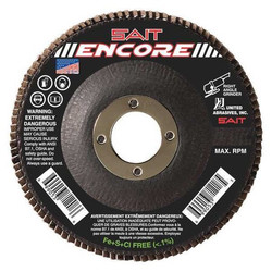 United Abrasives/Sait Flap Disc,4-1/2 in.,36 Grit,Zirconium  71205