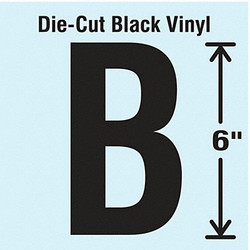 Stranco Die Cut Letter Label,B DBV-SINGLE-6-B