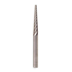 Widia Carbide Bur,Pointed Cone,1/4",Single Cut M40491