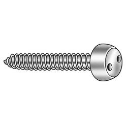 Tamper-Pruf Screws Sheet Metal Scrw,#6,18-8SS,1.5"L,PK25 121430