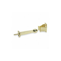 Manufacturer Varies Automatic Door Holder,Brass,Ivory,Wall 1XNK9