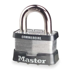 Master Lock Keyed Padlock, 15/16 in,Rectangle,Silver  5