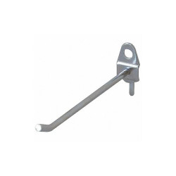 Sim Supply Single Rod Pegboard Hook,2 in L,PK10  5TPC9