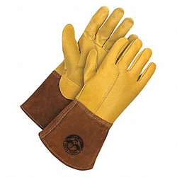 Bdg Welding Gloves,2XL,Gauntlet,5" Cuff L  60-1-1810-X2L